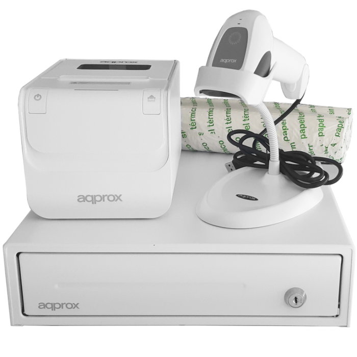 Approx Pack para TPV appPOSPACK3380WH Blanco Approx Pack para TPV appPOSPACK3380WH Blanco